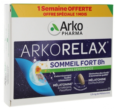 Arkopharma Arkorelax Sommeil Fort 8H Xl - 30Cp