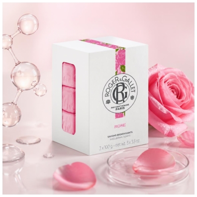 Roger & Gallet Rose Coffret 3 Savons Bienfaisants