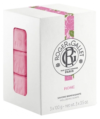 Roger & Gallet Rose Coffret 3 Savons Bienfaisants