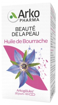 Arkopharma Huile de Bourrache Beauté de la Peau 60 Capsules