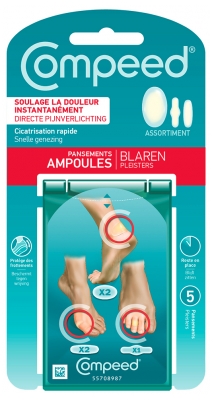 Compeed Ampoules Assortiment Pack 3 en 1 5 Pansements
