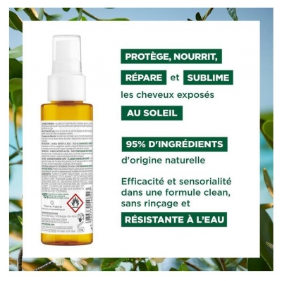 Klorane Protection Cheveux au Soleil Huile au Monoï et au Tamanu Bio 100 ml
