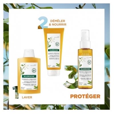 Klorane Protection Cheveux au Soleil Huile au Monoï et au Tamanu Bio 100 ml