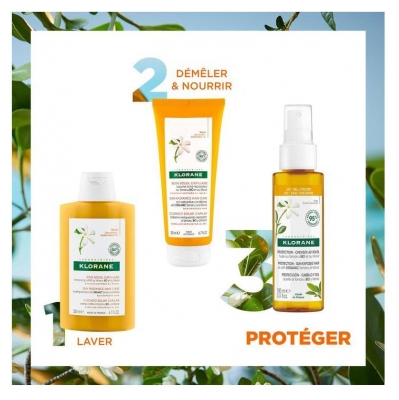 Klorane Protection Cheveux au Soleil Huile au Monoï et au Tamanu Bio 100 ml