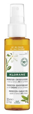 Klorane Protection Cheveux au Soleil Huile au Monoï et au Tamanu Bio 100 ml