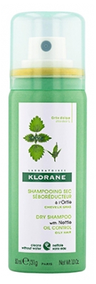 Klorane Ortie & Vitamine E Shampoing Sec Purifiant Cheveux Gras 50 ml