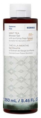 Korres Gel Douche Thé à la Menthe à l'Extrait de Sauge Purifiante 250 ml