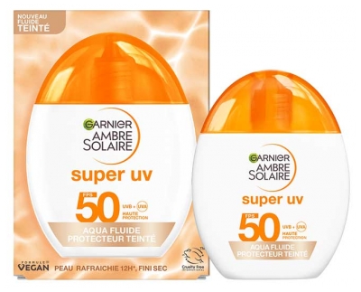 Garnier Ambre Solaire Super UV Aqua Fluide Teinté SPF50 40 ml
