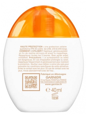 Garnier Ambre Solaire Super UV Aqua Fluide Teinté SPF50 40 ml