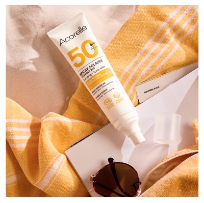 Acorelle Spray Solaire Haute Protection SPF50 Bio 100 ml