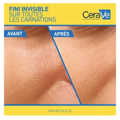 CeraVe Fluide Invisible Toucher Sec Peaux Normales à Grasses SPF50+ 50 ml