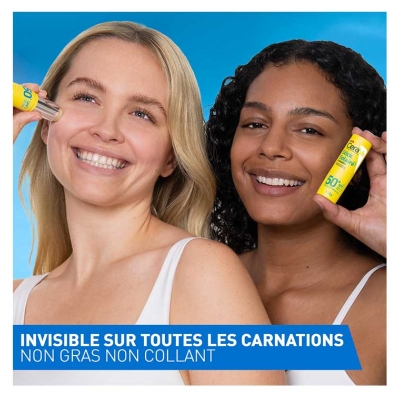 CeraVe Stick Solaire Invisible Visages Lèvres et Zones Sensibles SPF50+ 8 g