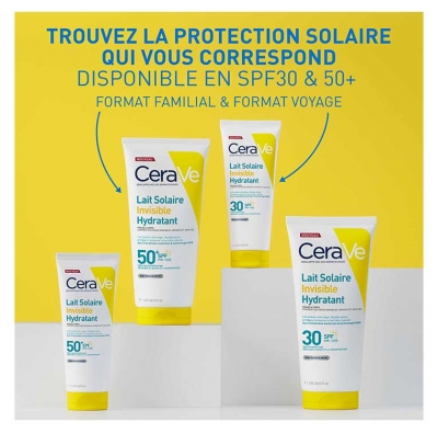 CeraVe Lait Solaire Hydratant Invisible Visage et Corps SPF30 75 ml