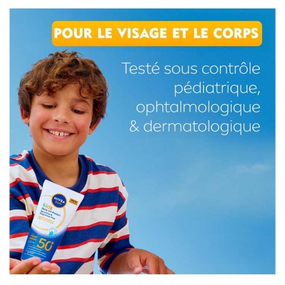 Nivea Sun Daily UV Protect Kids Lait Solaire Peaux Sensibles SPF50+ 100 ml