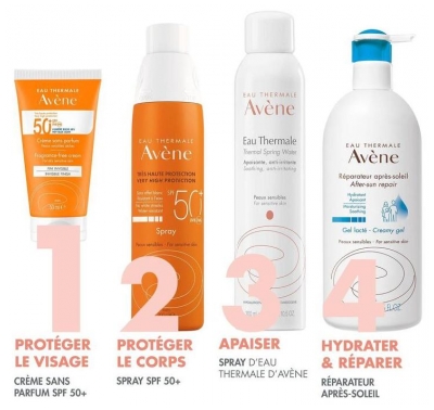 Avène Eau Thermale - Solaire - Crème 50+ Uvb Uva Lumière Bleue Hev Peaux Sensibles Sèches Sans Parfum 50 ml