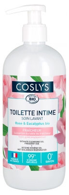 Coslys Toilette Intime Gel Fraîcheur Rose & Eucalyptus Usage Quotidien Bio 500 ml