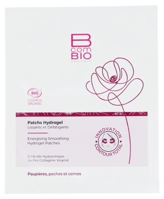 BcomBIO Patchs Hydrogel Lissants et Défatigants Contour des Yeux 2 Patchs