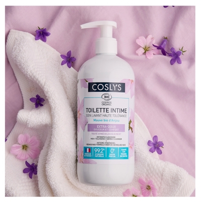 Coslys Toilette Intime Soin Lavant Haute Tolérance Extra-Doux Mauve Bio 500 ml