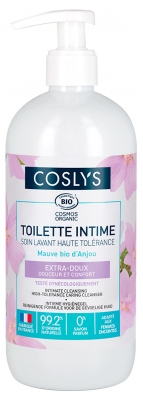 Coslys Toilette Intime Soin Lavant Haute Tolérance Extra-Doux Mauve Bio 500 ml