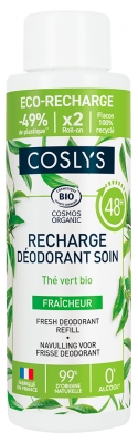 Coslys Déodorant Soin Corporel 48H Fraîcheur Recharge Bio 100 ml
