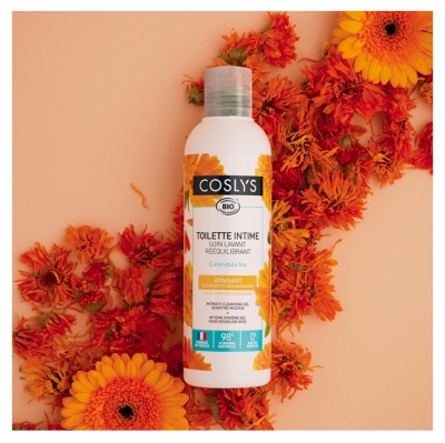 Coslys Toilette Intime Soin Lavant Rééquilibrant Apaisnt pH8 Bio 250 ml