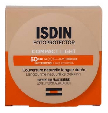 Isdin Fotoprotector Compact Couverture Naturelle SPF50 10 g - Teinte : Light