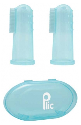 Plic Dental Brosse Dentaire Silicone Dès 3 Mois 2 Doigtiers