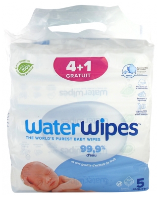 Waterwipes Lingettes - Lot 4+1