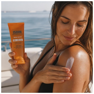Isdin Fotoprotector Body Glow Lotion Solaire Corps Effet Glow SPF30 200 ml