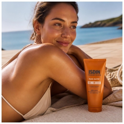 Isdin Fotoprotector Body Glow Lotion Solaire Corps Effet Glow SPF30 200 ml