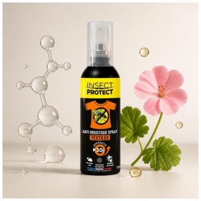Insect Protect Anti-Moustiques Spray Textiles 30 Jours 100 ml