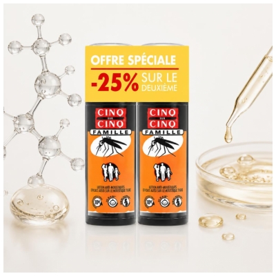 Cinq sur Cinq Famille Lotion Anti-Moustiques 2 x 100 ml