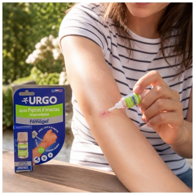 Urgo Filmogel Après Piqûres d'Insectes - Apaise Évite de se Gratter Résiste à L'eau - Dès 1 an - 3,25 ml