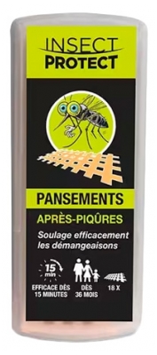 Insect Protect Pansements Après-Piqûres 18 Pansements de 27 x 20 mm