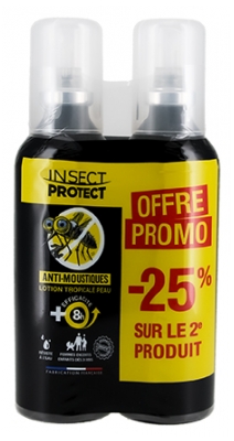 Insect Protect Anti-Moustiques Lotion Tropical Peau 2 x 75 ml