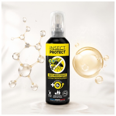 Insect Protect Anti-Moustiques Lotion Tropicale Peau Dès 24 Mois 75 ml
