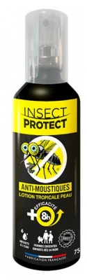 Insect Protect Anti-Moustiques Lotion Tropicale Peau Dès 24 Mois 75 ml