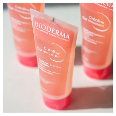 Bioderma Créaline Gel Moussant Nettoyant Visage Peau Sensible 100 ml
