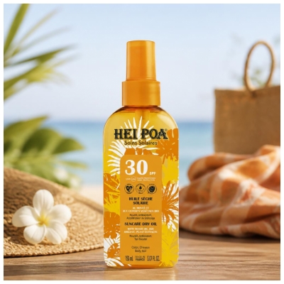 Hei Poa Huile Sèche Solaire Monoï Spf30 150 ml