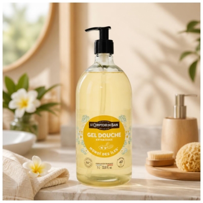 Le Comptoir du Bain Gel Douche Monoï des Iles 1 L 