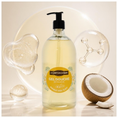 Le Comptoir du Bain Gel Douche Monoï des Iles 1 L 