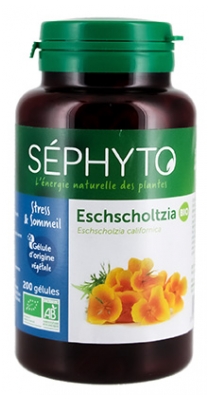 Séphyto Sommeil & Stress Eschscholtzia Bio 200 Gélules