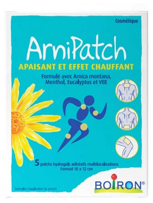Boiron Arnipatch Apaisant et Effet Chauffant 5 Patchs Hydrogels
