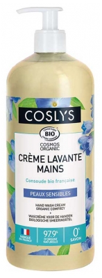 Coslys Crème Lavante Mains Consoude Peaux Sensibles Bio 1 L
