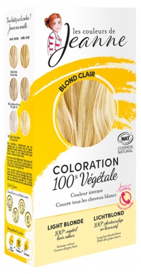 Les couleurs de Jeanne Coloration Poudres 100% Pures et Végétales Bio - Couleur : Blond Clair