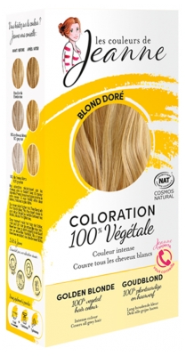 Les couleurs de Jeanne Coloration Poudres 100% Pures et Végétales Bio - Couleur : Blond Doré
