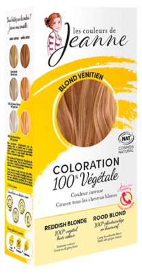 Les couleurs de Jeanne Coloration Poudres 100% Pures et Végétales Bio - Couleur : Blond Vénitien