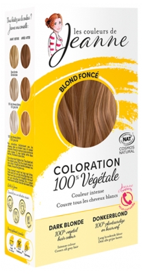 Les couleurs de Jeanne Coloration Poudres 100% Pures et Végétales Bio - Couleur : Blond Foncé