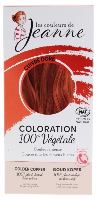 Les couleurs de Jeanne Coloration Poudres 100% Pures et Végétales Bio - Couleur : Cuivré Doré