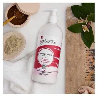Les couleurs de Jeanne Shampoing Révélateur et Fixateur de Couleur Bio 490 ml